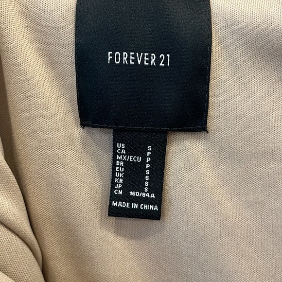 Forever 21 Brown Fur Zip up Hooded Cropped Teddy Jacket - Picture 2 of 5